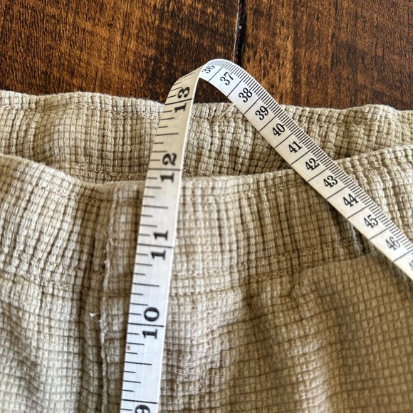 Territory Ahead | Tan Textured Cotton Drawstring Lounge Pants, Size L - Picture 7 of 8